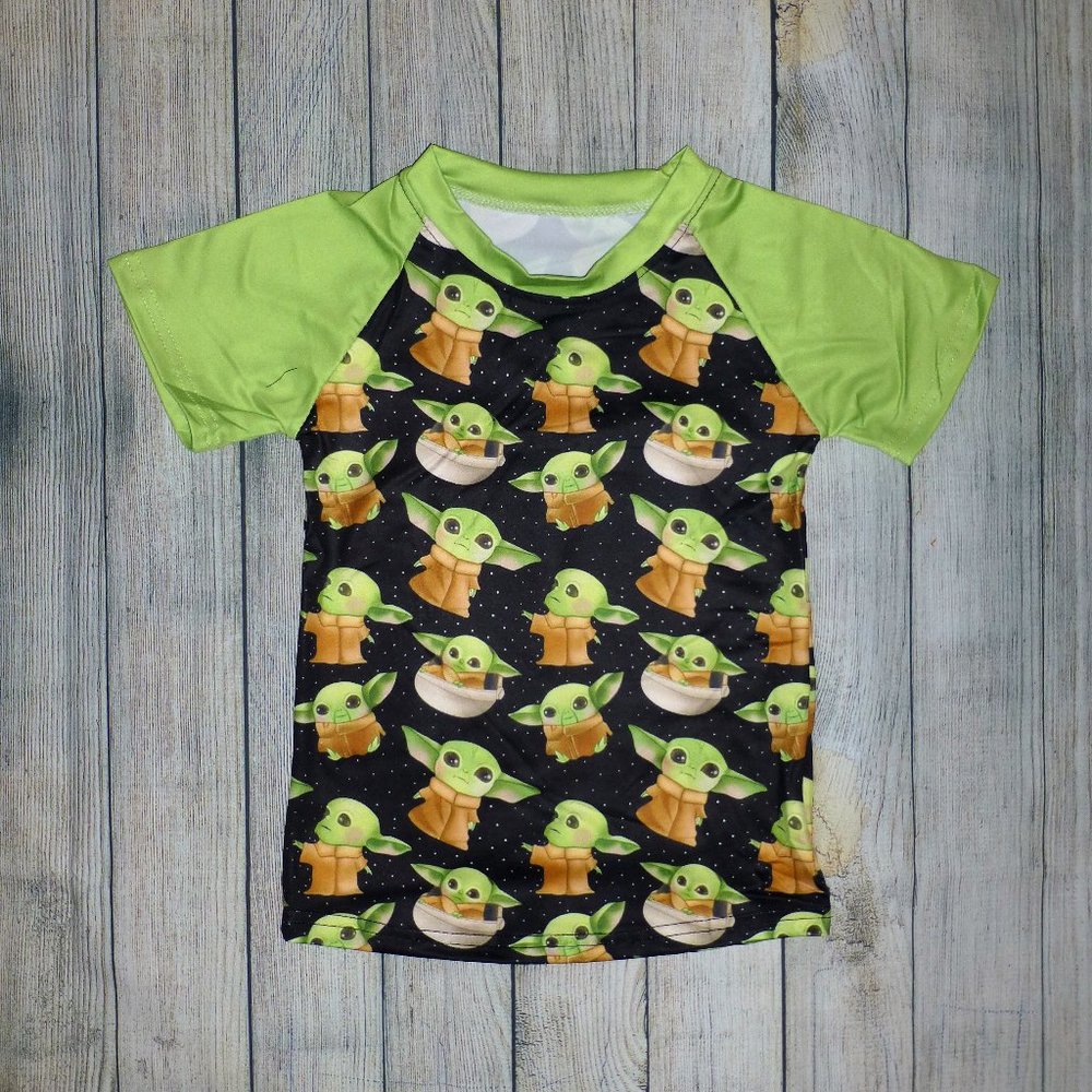 Baby Yoda Grogu Mandalorian Short Sleeve Shirt